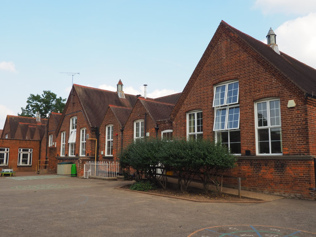 An external shot of the Marden Primary Academy building, taken from the playground area.